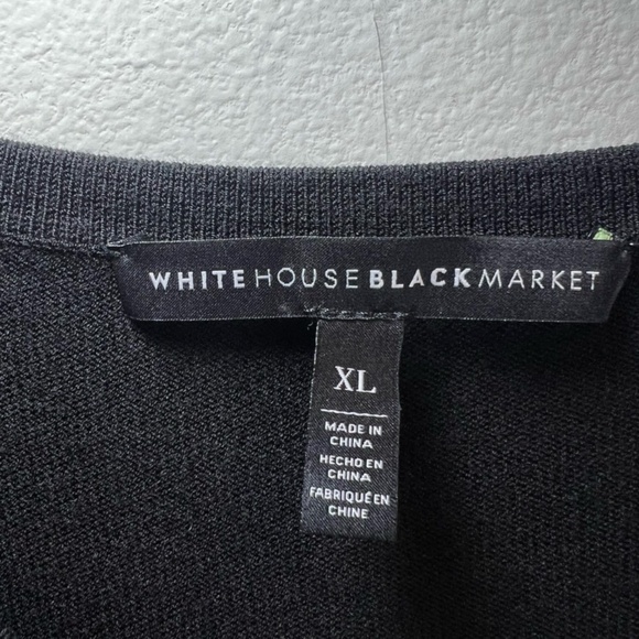White House Black Market Black Cardigan - Picture 3 of 12